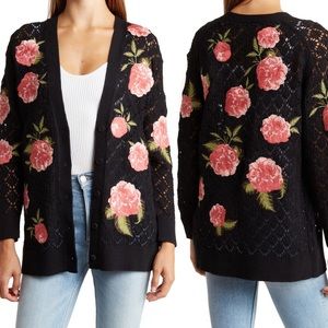 Alice + Olivia
Bradford Embroidered Floral
Cotton & Wool
Cardigan NWT